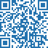 Website URL QR code example with brand colors.